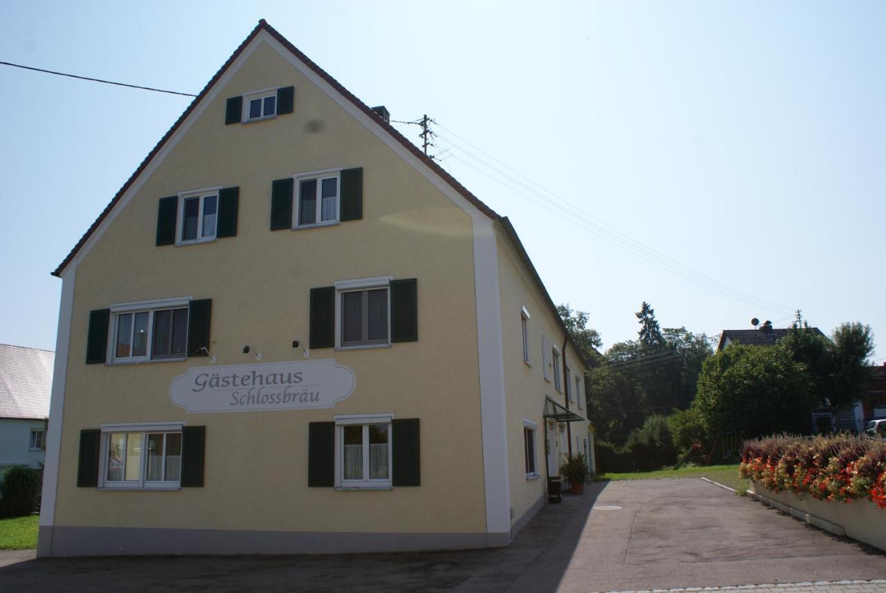 Gastehaus Schlossbrau Ichenhausen Exterior photo